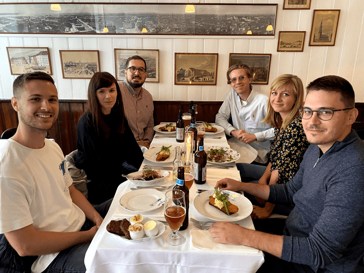 Agilo and Tekla team having lunch
