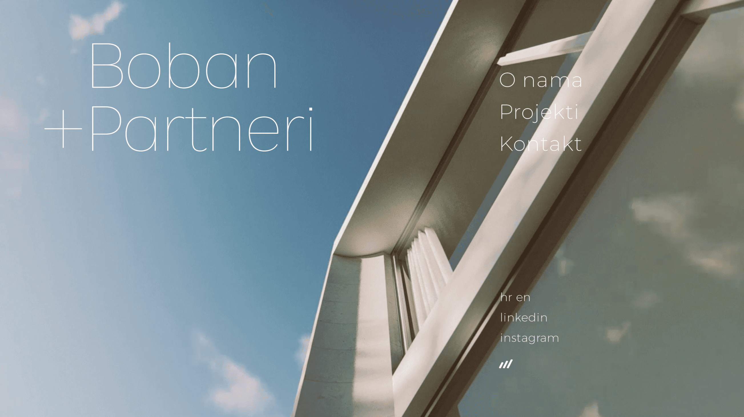 Boban + Partneri home page screenshot
