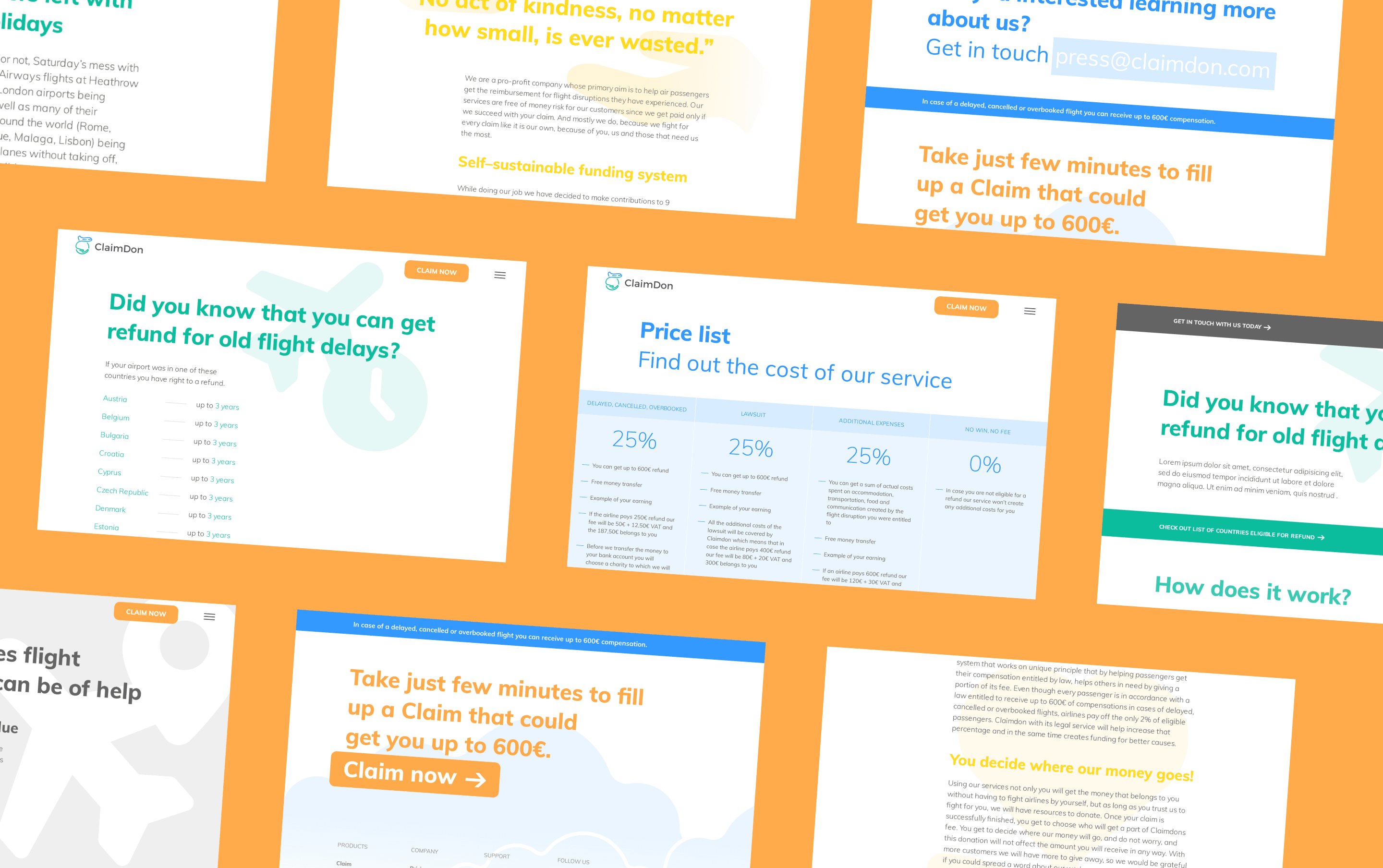 ClaimDon screenshots of page