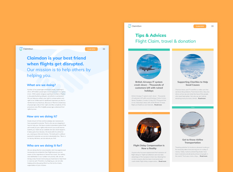 ClaimDon page screenshots