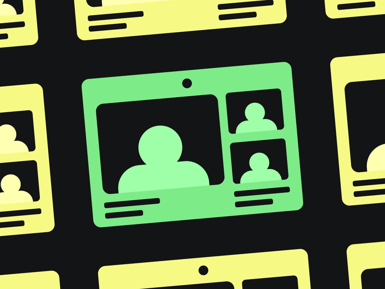 Illustration person card